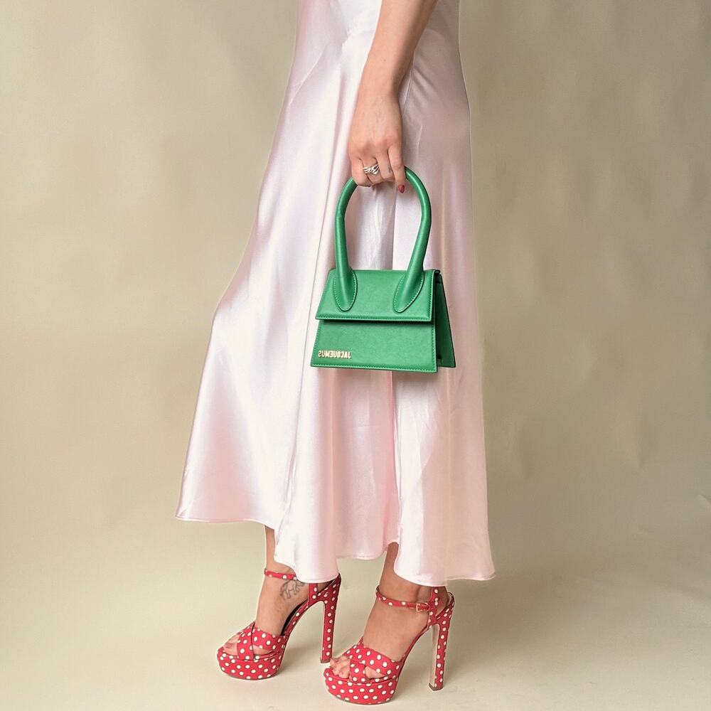 Jacquemus Le Chiquito - Green Calfskin Leather, Gold Hardware